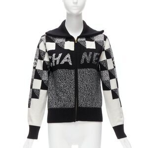 Chanel Cashmere Graphic Logo Cardigan